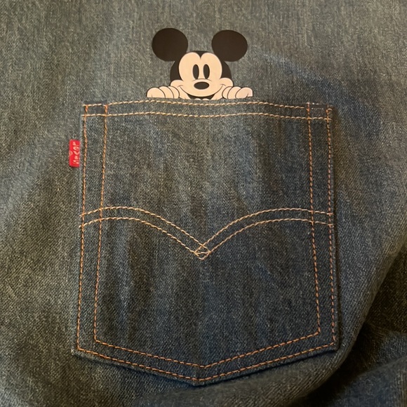 New Levi Proud New Mom Mickey Mouse Disney denim Tote - Picture 5 of 7